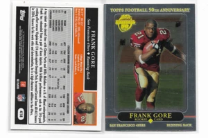 Frank Gore 2010 Topps cromo 2005 aniversario REIMPRESIÓN de su tarjeta de novato - Imagen 1 de 1