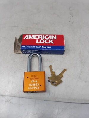American Lock A1306KA Anodized Aluminum US Padlock, Keyed, New Open Box - Image 1 of 4
