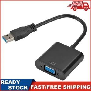 Adaptador de pantalla de video USB 3.0 a VGA 1080P convertidor multipantalla (negro) - Imagen 1 de 8