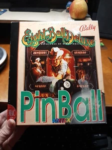 Bally Eight Ball Deluxe Pinball Game Amtex Broderbund MAC Apple Computer VINTAGE - Picture 1 of 4