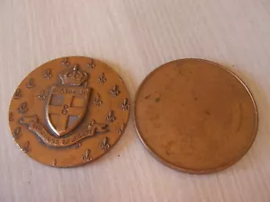 medaille de regiment austrasie en bronze ref A - Picture 1 of 2