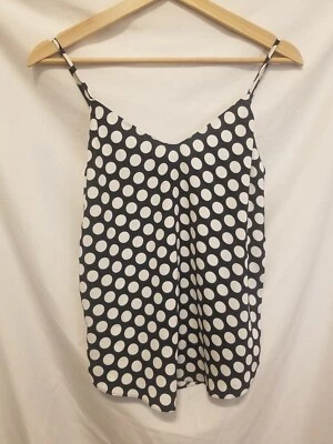 Pullover J CREW TANK H6881 Mujer 00 Negro Blanco Lunares Foto 1 de 4