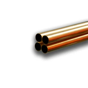 Round Brass Tube: 1/2" OD x 0.029" Wall x 36" Long (4 Pieces) - Picture 1 of 1