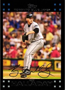 2007 Topps Toronto Blue Jays Baseball Card #180 Roy Halladay
