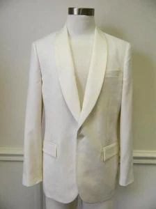 JCrew $525 Mens Ludlow Dinner Jacket Italian Wool 34S Antique Linen Ivory tuxedo - Picture 1 of 6