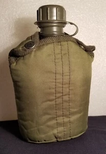 Military Canteen with Military Green Fabric Cover - Picture 1 of 4