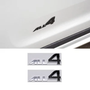 Para BMW MINI 2 PIEZAS COUNTRYMAN ALL4 Metal Lateral Trasero Logo Emblemas Plata Todo Negro4 - Imagen 1 de 5