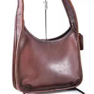 Old Coach Ergo 9020 Shoulder Bag Glove Tanned Leather Brown Vintage Used 2503M - Picture 1 of 15