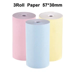 Color Thermal Paper Roll 57*30mm (2.17*1.18in) Bill Receipt for Pocket J5Q5 - Picture 1 of 12