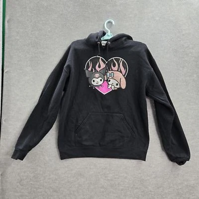 Sudadera con Capucha Sanrio Mujer M Negra Estampado Gráfico Polar Personajes Manga Larga Foto 1 de 4
