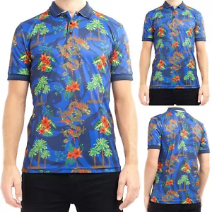 Camicie hawaiane da uomo spiaggia hula party vacanza forte fantasia Aloha top manica corta - Foto 1 di 45