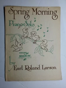 spring morning earl roland larson Sheet Music Piano Solo 1953 - Picture 1 of 4