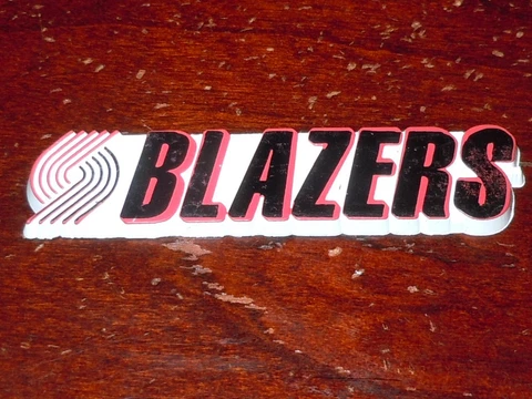 PORTLAND TRAIL BLAZERS Vtg NBA RUBBER Basketball FRIDGE MAGNET Standings Board Cover