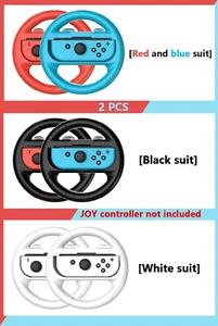 Premium Real Gamepad Accessories Round Steering Wheel Grip for Nintendo Joy-Con - Afbeelding 1 van 8