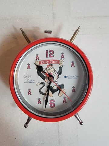 L.A. Los Angeles Anaheim Angels Alarm Clock Rally Time Baseball Display Cover
