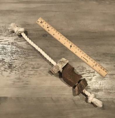 The “Knotty Antler” 100% Natural Elk Antler & Rope **OREGON ANTLER WORKS** - Image 1 of 4