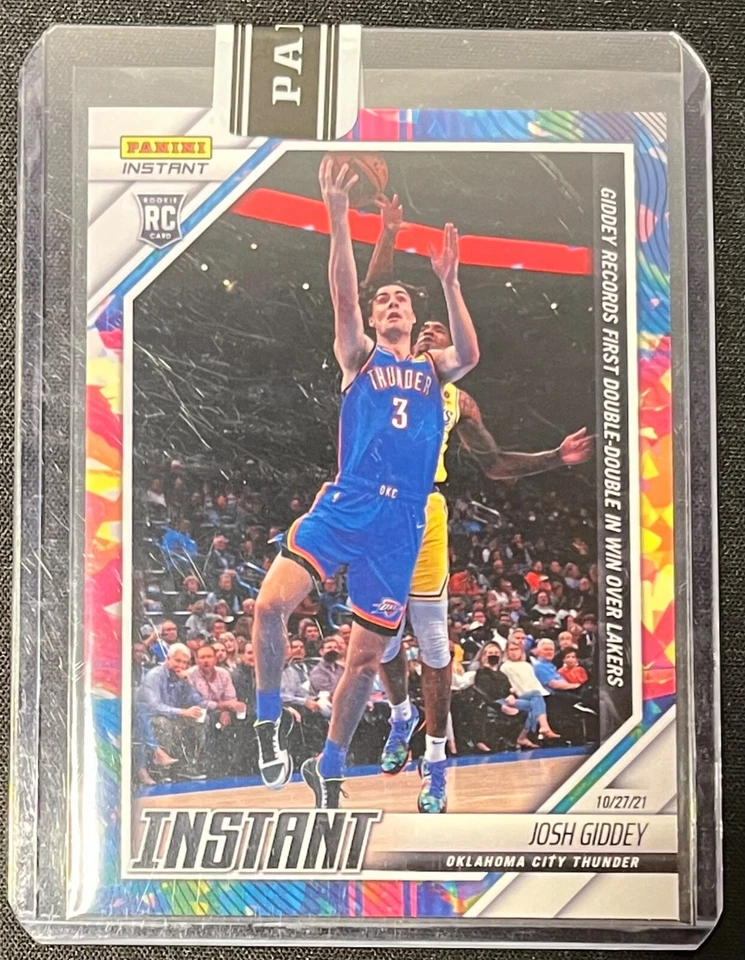 2021-22 PANINI INSTANT JOSH GIDDEY INSTANT ROOKIE 2 OF 5 THUNDER - Image 1 of 2