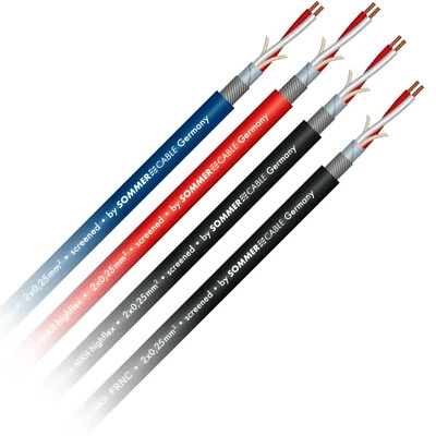 SOMMER CABLE Mikrofonkabel SC SOURCE MKII 2x 0,25 mm² HIGHFLEX OFC geschirmt sym