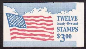 Scott # 2285A...25  Cent...Flag...Booklet of 12 Stamps...BK #161 - Picture 1 of 1