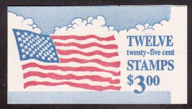 Scott # 2285A...25  Cent...Flag...Booklet of 12 Stamps...BK #161 - Image 1 of 1