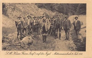 Österreich - MITTERWEISSENBACH (NÖ) S.M. Kaiser Franz Josef I auf der Jagd - 31 - Picture 1 of 2
