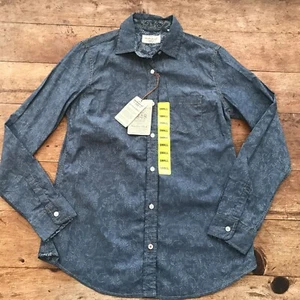 Weatherproof NWT Women's Size Small Chambray Blue Button Long Sleeve Shirt - Picture 1 of 7