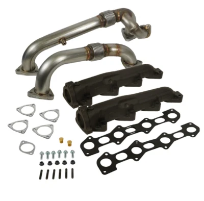 Kit de colector de escape y tubo ascendente diésel BD para 08-10 Ford 6,4 L Powerstroke 1041484 Foto 1 de 3
