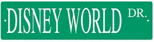 Disney World Florida Walt Disney Souvenir Metall Straßenschild - Bild 1 von 1