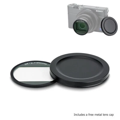 Ultra Slim UV Filter Protector + Metal Lens Cap Kit for Sony RX100 Mark V VI VII - Image 1 of 4