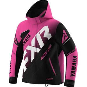 Yamaha Youth CX Jacket By FXR - Child & Kids Snowmobile Coats - Blue & Pink - Picture 1 of 3