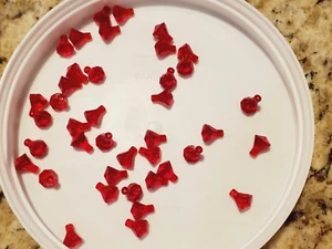 100x LEGO Trans Red Rock 1x1 Jewel 24 facet (30153) - Picture 1 of 1