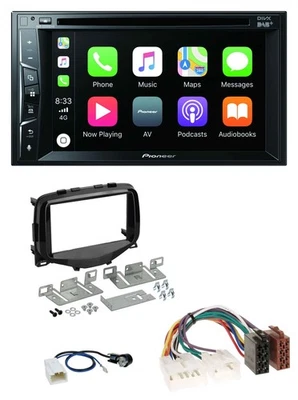 Pioneer MP3 USB DVD Bluetooth DAB 2DIN Autoradio für Toyota Aygo (2014-2021) - Bild 1 von 4