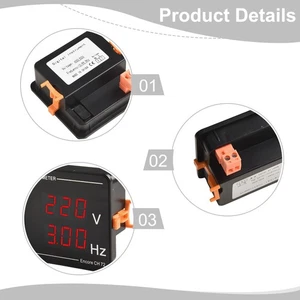 Voltage Frequency Meter Compact Design for AC 50 500V and 10 99 9HZ Readings - Picture 1 of 12