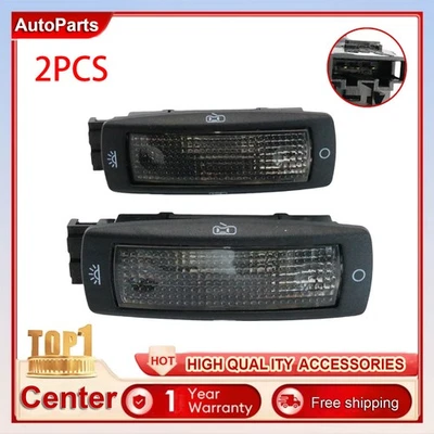 2Pcs Black Interior Reading Light Dome Lamp For 1999-2006 Volkswagen Golf - Image 1 of 4