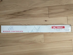 Vintage Trident Wooden Pantograph No. PMR2125R 21", Made in Brasil - Picture 1 of 6