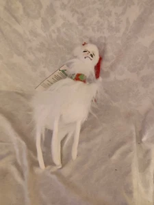 BAMBOLE ANNALEE 2014 9" NATALE " LAMA ALLEGRA CON CAPPELLO BABBO NATALE NUOVE CON ETICHETTE - Foto 1 di 14