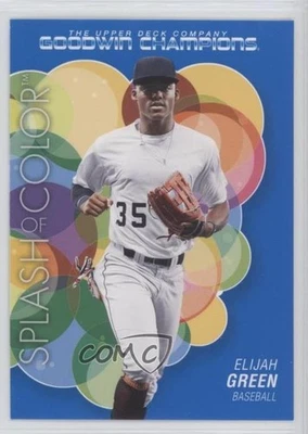 2023 Upper Deck Goodwin Champions Splash of Color Royal Blue Elijah Green #129 - Image 1 of 2