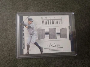 2018 PANNI NATIONAL TREASURES ROOKIE TRIPLE MATERIALS CLINT FRAZIER RC #/99  - Picture 1 of 2
