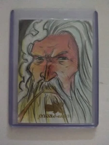 2022 Cryptozoic CZX Middle Earth Gandalf 1/1 Sketch By Ebraga - Picture 1 of 2