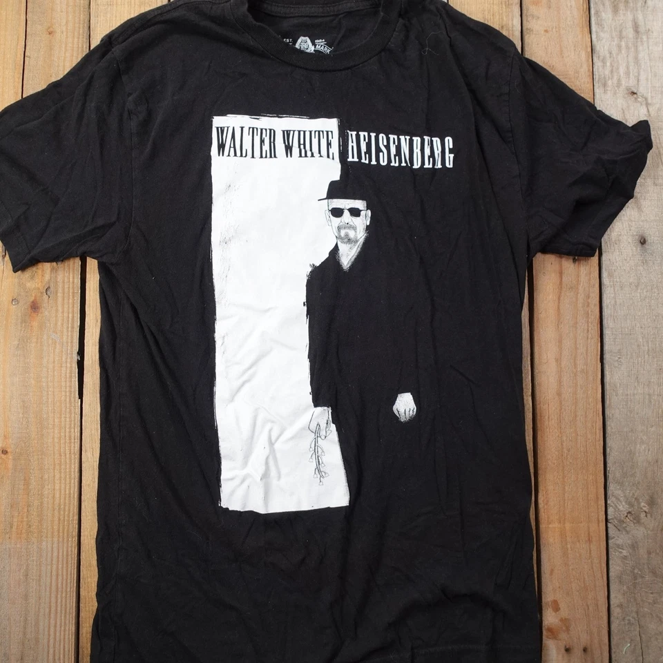 Camiseta grande negra de algodón American Rag Walter White Heisenberg para hombre Foto 1 de 4