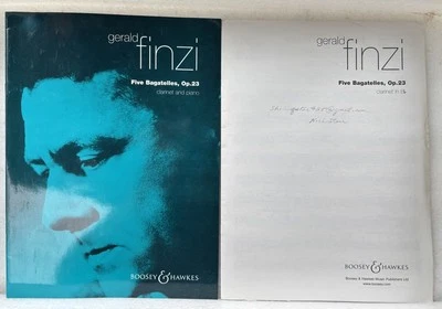 Five Bagatelles, Op. 23 for clarinet & piano by Gerald Finzi (Boosey & Hawkes) - Image 1 of 2