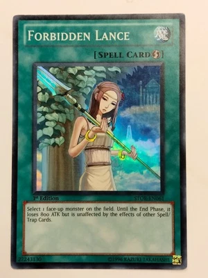 Yugioh Forbidden Lance 1st edition STOR-EN061 Super Rare Near Mint NM - Image 1 of 2