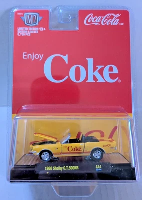 M2 Machines Coca-Cola 1958 Shelby G.T. 500KR Diecast Car A24 1/64 NEW! - Image 1 of 4