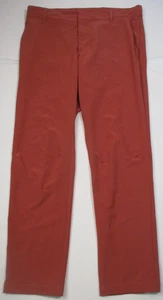 Nike Dri-FIT UV Slim Fit Canyon Rust Oxford Golf Pants Mens 34x32 DA3062-691 - Picture 1 of 6