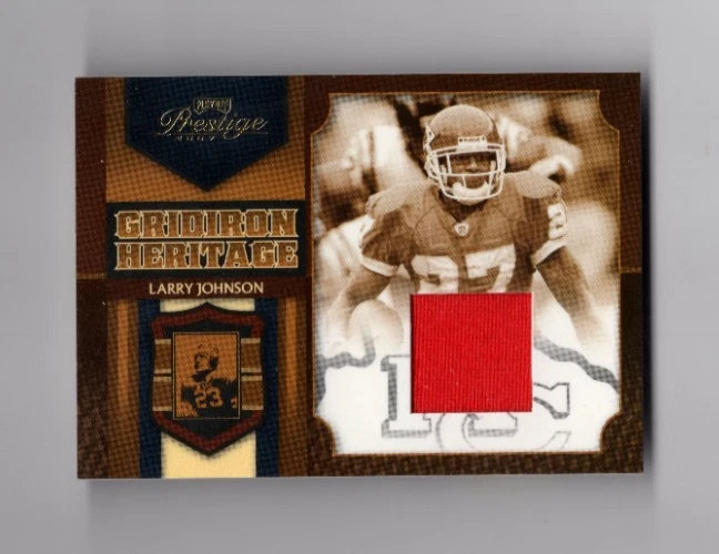 2007 Donruss Prestige Gridiron Heritage Larry Johnson Chiefs #GH-3 - Image 1 of 2