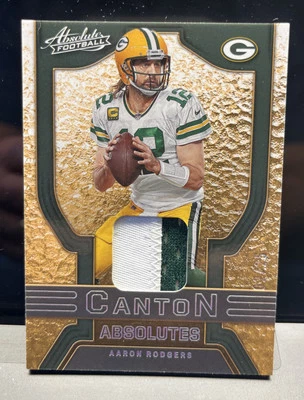 Parche de camiseta Panini Absolute 2022 Aaron Rodgers Canton CA-9 #2/25 🔥 Foto 1 de 4