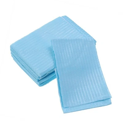  10pcs Équipement de dentaire en papier dentaire oral oral serviette d'écharpe - Photo 1/4