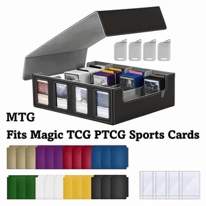 4 Stoppers Commander Display Box For Magic TCG PTCG Sports Cards - Picture 1 of 7
