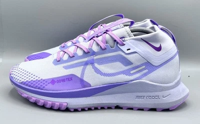 Nike React Pegasus Trail 4 Women UK Size 8.5 Gore Tex Purple - Image 1 of 4