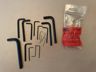 Mac Tools 17(2 extra of smallest) Piece Standard Hex Keys SH515APA - Image 1 of 2